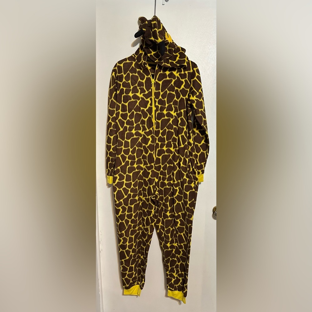 Giraffe Print Adult One Piece